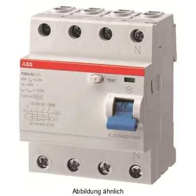 ABB F204A-25/0,1 FI-Schutzschalter 4P Typ A 25A 100mA
