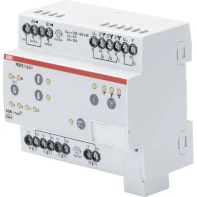 ABB Fan Coil Controller FCC/S1.2.2.1 2CDG110213R0011 | 2x 0-10V | 3-stufig | KNX | 5 Ausgänge | 16A | REG | IP20