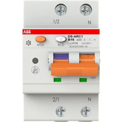 ABB DS-ARC1 | AFDD FI/LS | 16A | 2-polig | Typ A | B-Charakteristik | 230V | 6kA | Hutschiene