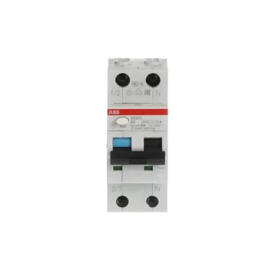 ABB FI/LS-Schutzschalter DS201A-C2/0,03 RCBO 1p+N | 2A | Typ A | 30mA | 6kA | AC 230V | C-Charakteristik | IP20