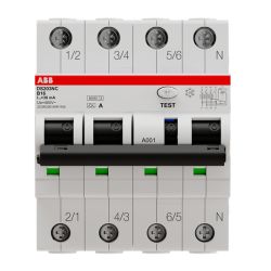 ABB FI/LS-Schalter DS203NC  B16 A30 Typ A 30mA 3P+N 4-polig schaltend