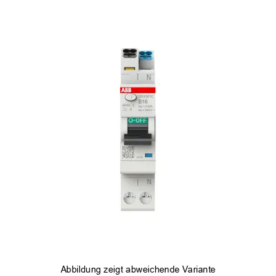 ABB FI/LS-Schalter DSX301CA-B10/0,03 | 1P+N Typ A | B-Charakteristik | 10A | 30mA | 230V | 6kA | 1 TE | 2CSR255165R1105