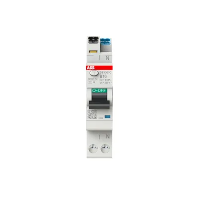 ABB FI/LS-Schalter DSX301CA-B16/0,03 | 1P+N Typ A | B16 | 30mA | 6kA | 230V | 1TE | Fehlerstromschutz