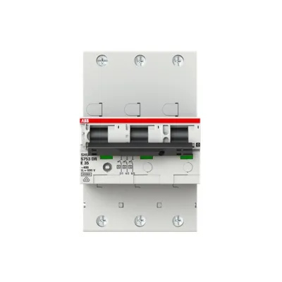 ABB SLS-Schalter S753DR-E35 | Hauptleitungsschutzschalter 3-polig | 35A | 400V | E-Charakteristik | 25kA | DIN-Schiene