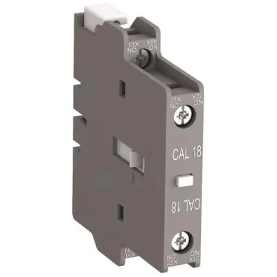 ABB Hilfsschalterblock CAL18-11B | 2-polig 1 Schließer 1 Öffner | Seitenanbau | Schraubanschluss | 4A AC | aufsteckbar