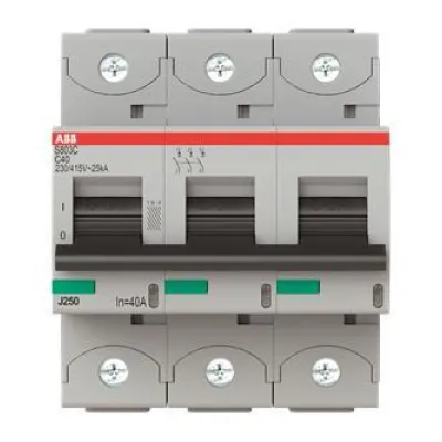 ABB Leitungsschutzschalter S803C-C40 | 40A | 3-polig | 25kA | 415V AC | Industriequalität