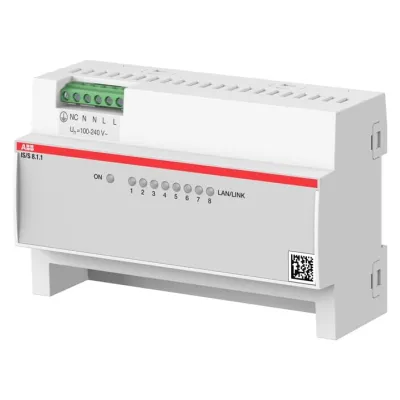 ABB IP Switch IS/S8.1.1 | 2CDG120082R0011 | 8 Ports | Fast Ethernet | Hutschiene | Unmanaged | Industrie | KNX | IP20