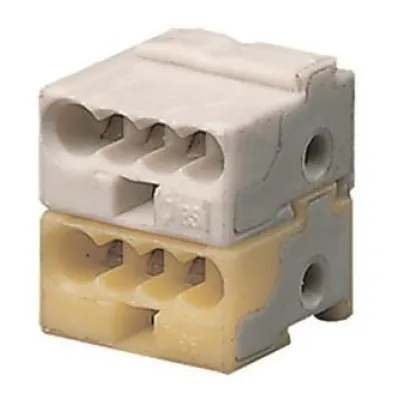 ABB Busanschlussklemme GHQ6301902R0001 | KNX EIB Anschluss | Durchschleifen Verzweigen | weiß/gelb