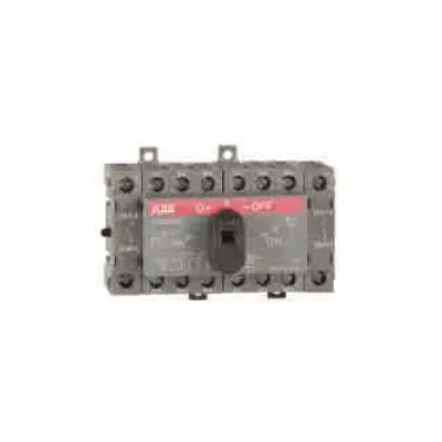 ABB Lastumschalter OT25F4C | 4-polig | 25A | manuell | I-0-II | IP20 | Einbau | schwarzer Knebelgriff | UL/CSA