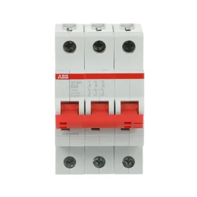 ABB Lasttrennschalter SD203/63 2CDD283101R0063 | 3-polig | 63A | 440V | Ausschalter | Zwangstrennung | IP20 | grau