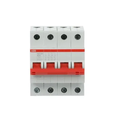 ABB Lasttrennschalter SHD204/40 | 4-polig | 40A | 415V AC | Zwangstrennung nach DIN EN 60947-3 | grau