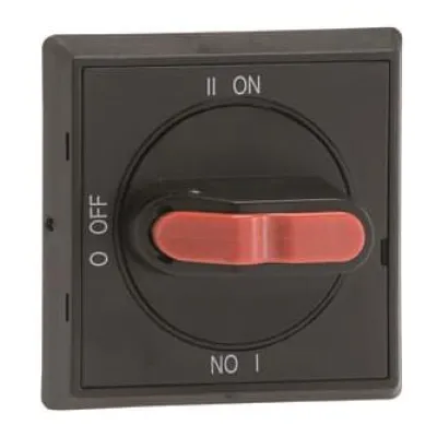 ABB Selektorgriff OHBS2AJE011 | Handgriff für Lasttrennschalter | I-0-II Stellungen | Wellen-Ø 6 mm | IP65 | schwarz
