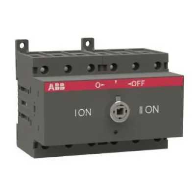 ABB Lastumschalter OT63F3C | 3-polig | 63A | Einbau | IP20 | Schraubanschluss | Frontbefestigung | schwarz