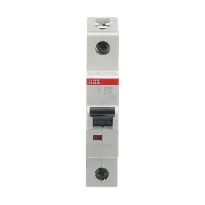 ABB Leitungsschutzschalter S201-D10 | Sicherungsautomat 1-polig | 10A | 230V | 6kA | Auslösecharakteristik D | 1 TE | AC