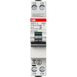 ABB Leitungsschutzschalter S2011C-B16 2p 1TE B16 Sicherungsautomat