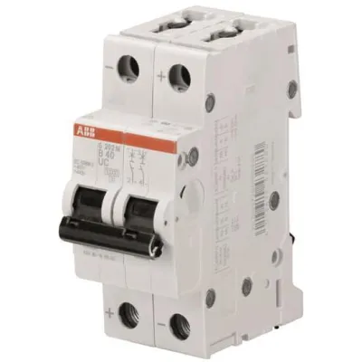 ABB Leitungsschutzschalter S202M-C20UC | 2-polig | 20A | C-Charakteristik | 10kA | AC/DC | 440V | 2TE | IP20