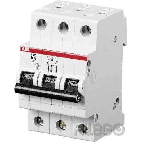 Bild: ABB Leitungsschutzschalter S203-B13 Pro M, B13A, 3p ABB Leitungsschutzschalter S