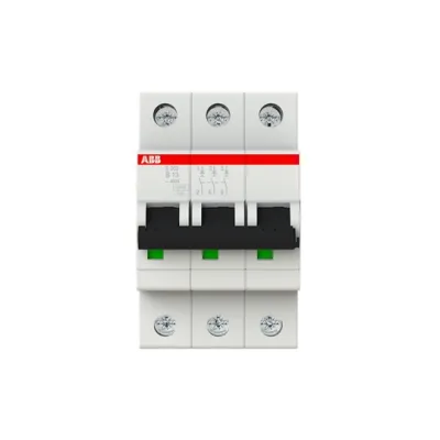 ABB Leitungsschutzschalter S203-B13 | 3-polig | B-Charakteristik | 13A | 400V AC | 6kA | System Pro M Compact | IP20
