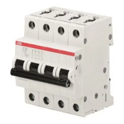 ABB Leitungsschutzschalter S204-C20 | 4-polig | 20A | C-Charakteristik | 400V AC | 6kA | IP20 | Serie S200