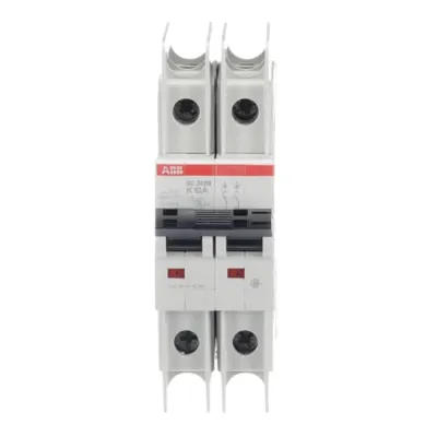 ABB Sicherungsautomat SU202M-K10 | 2-polig | 10A | K-Charakteristik | 10kA | 440V AC | IP20 | UL489