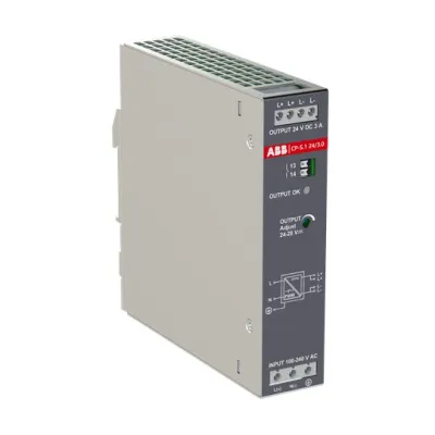 ABB Netzteil CP-S.1 24/3.0 1SVR320361R1000 | 24V 3A | 72W | DIN-Schiene | AC/DC Eingang 85-264V | Kurzschlussfest | IP20