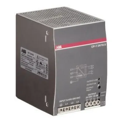 ABB Schaltnetzteil CP-T 24/10.0 | Netzteil 24V DC 10A 240W | Eingang 3x400-500V AC | Industrie | grau