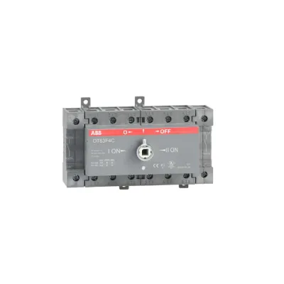 ABB Lastumschalter OT63F4C 1SCA105369R1001 | 4-polig | 63A | IP20 | Einbau | Hauptschalter | verriegelbar | schwarz