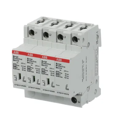 ABB OVR T1-T2 3N 12,5kA | Typ 1+2 Kombi-Überspannungsschutz | 4-polig | 230V | Hutschiene | 2CTB815710R1900