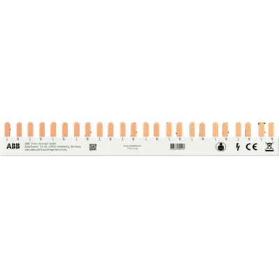 ABB Phasenschiene PSX1/24N FlexLine 1P+N 24 Pins 12 TE 10mm² 63A | 17,6mm Teilungsmaß | 23mm Länge | grau
