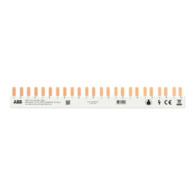 ABB Phasenschiene PSX1/24N FlexLine 1P+N 24 Pins 12 TE 10mm² 63A | 17,6mm Teilungsmaß | 23mm Länge | grau