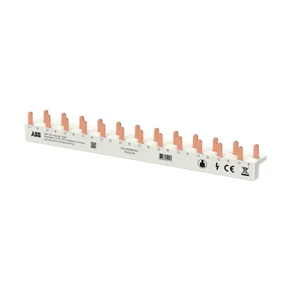 ABB Phasenschiene PSX3/24N FlexLine 2CDL230180R1024 3P+N 24 Pins 12 TE 10mm² 63A | Querverdrahtung Sicherungsautomaten | grau