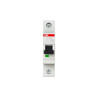 ABB S201M-B10 | Leitungsschutzschalter | 1-polig | B-Charakteristik | 10A | 230V AC/DC | 10kA | System pro M compact