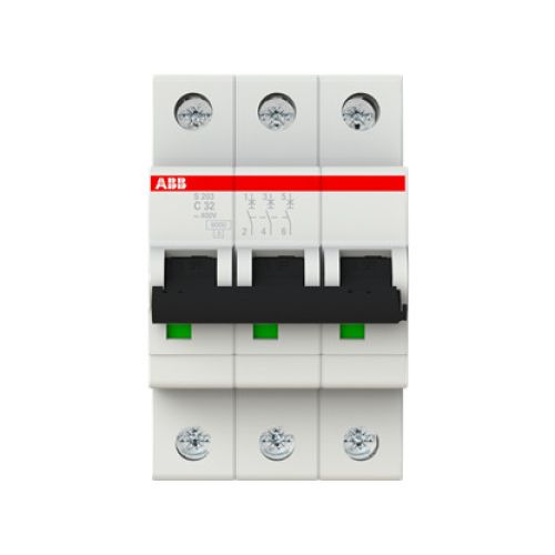 Bild: ABB S203-C32 Leitungsschutzschalter 6kA 32A C 3p (2CDS253001R0324)