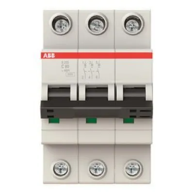 ABB Leitungsschutzschalter S203-C80 3-polig | 80A | 400V AC | 6kA | C | IP20 | 2CDS253001R0804