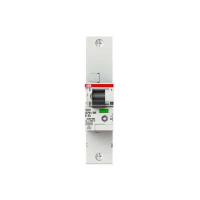ABB S751DR-E25 Hauptleitungsschutzschalter 1-polig 25A 230V | selektiv | E-Charakteristik | 25kA | DIN-Schiene | IP20