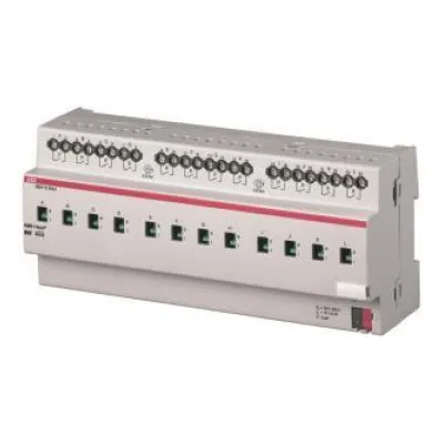 ABB Schaltaktor SA/S12.16.6.1 | KNX REG 12-fach 16/20A C-Last | Stromerkennung | Handbedienung | IP20