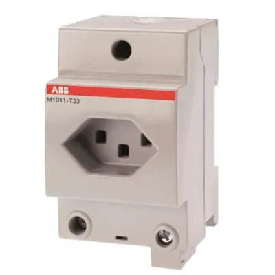 ABB Modulare Steckdose M1011-T23 | Schweizer Standard T23 | 16A | 250V AC | 3TE | IP20 | erhöhter Berührungsschutz