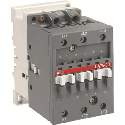 ABB Kondensatorschütz UA75-30-00 | 3-polig | 220-230V AC | 50kvar | 3 Schließer | Schraubanschluss | 690V | 70x110x108mm