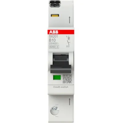 ABB Leitungsschutzschalter SX201-B10 | 6kA | 10A | 1-polig | B-Charakteristik | 230V AC | Flexline | 1TE | IP20