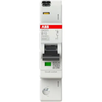 ABB Leitungsschutzschalter SX201-B10 | 6kA | 10A | 1-polig | B-Charakteristik | 230V AC | Flexline | 1TE | IP20