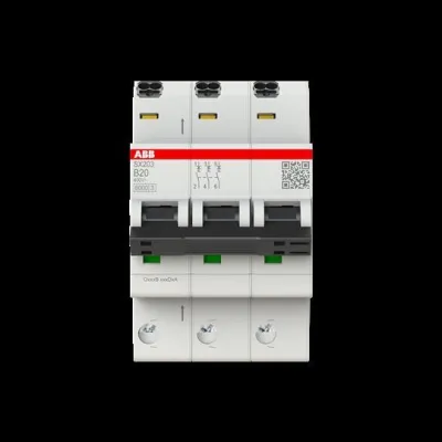 ABB Leitungsschutzschalter SX203-B20 | 3-polig | B-Charakteristik | 20A | 400V AC | 6kA | Flexline | IP20