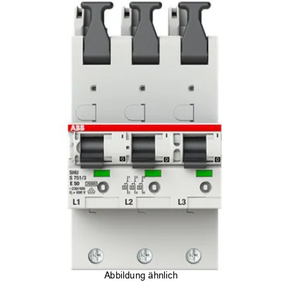 ABB Hauptleitungsschutzschalter S751/3-E50 | 3-polig | 50A | 25kA | selektiv | Sammelschiene | SHU | 2CDS781001R4502