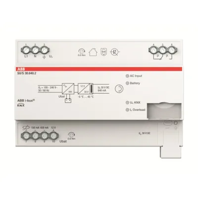 ABB Spannungsversorgung SU/S30.640.2 | KNX REG 8TE | 640mA | unterbrechungsfrei | integrierte Drossel | Störmeldekontakt
