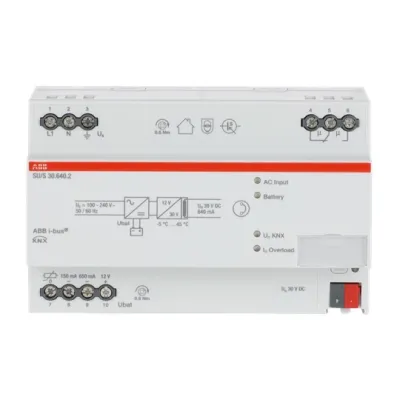 ABB Spannungsversorgung SU/S30.640.2 | KNX REG 8TE | 640mA | unterbrechungsfrei | integrierte Drossel | Störmeldekontakt