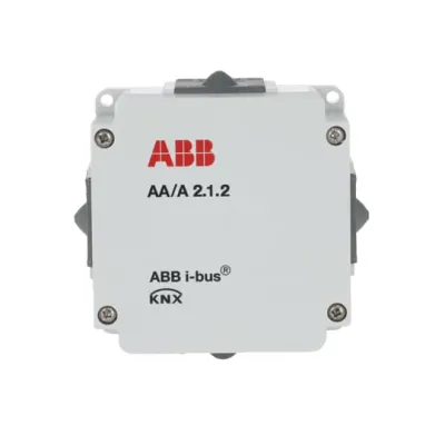 ABB Analogaktor AA/A2.1.2 | KNX Basismodul | 2-fach | 0-10V Ausgang | Aufputz | IP54 | LED-Anzeige | Busankopplung
