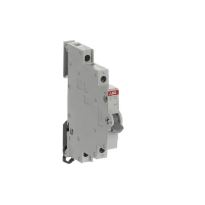 ABB Ausschalter E211-16-10 | 1-polig 16A 250V AC | 1 Schließer | 0,5 TE | für Hutschiene | IP20 | grau