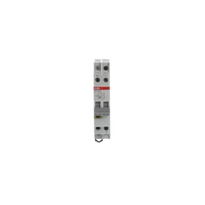 ABB Ausschalter E211X-16-20 | 2-polig | 16A | LED gelb | 250V/400V AC | mit Signallampe | IP20 | für REG | grau
