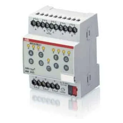 ABB Binäreingang BE/S4.230.2.1 KNX 4-fach | 10-230V AC/DC | REG 2TE | LED-Anzeige | Handbedienung | IP20