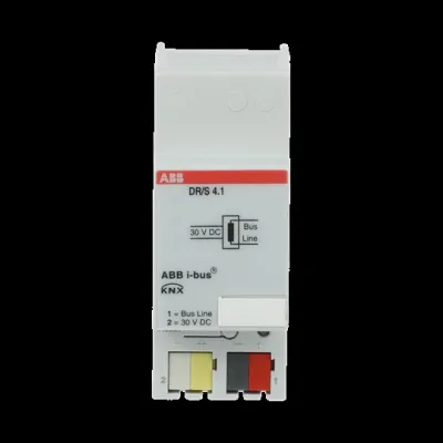 ABB Drossel DR/S4.1 | KNX Busankopplung REG | 2 TE | Reset-Taster | 30V | Entkopplung Buslinie | für EIB-Linie