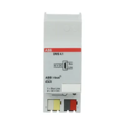 ABB Drossel DR/S4.1 | KNX Busankopplung REG | 2 TE | Reset-Taster | 30V | Entkopplung Buslinie | für EIB-Linie